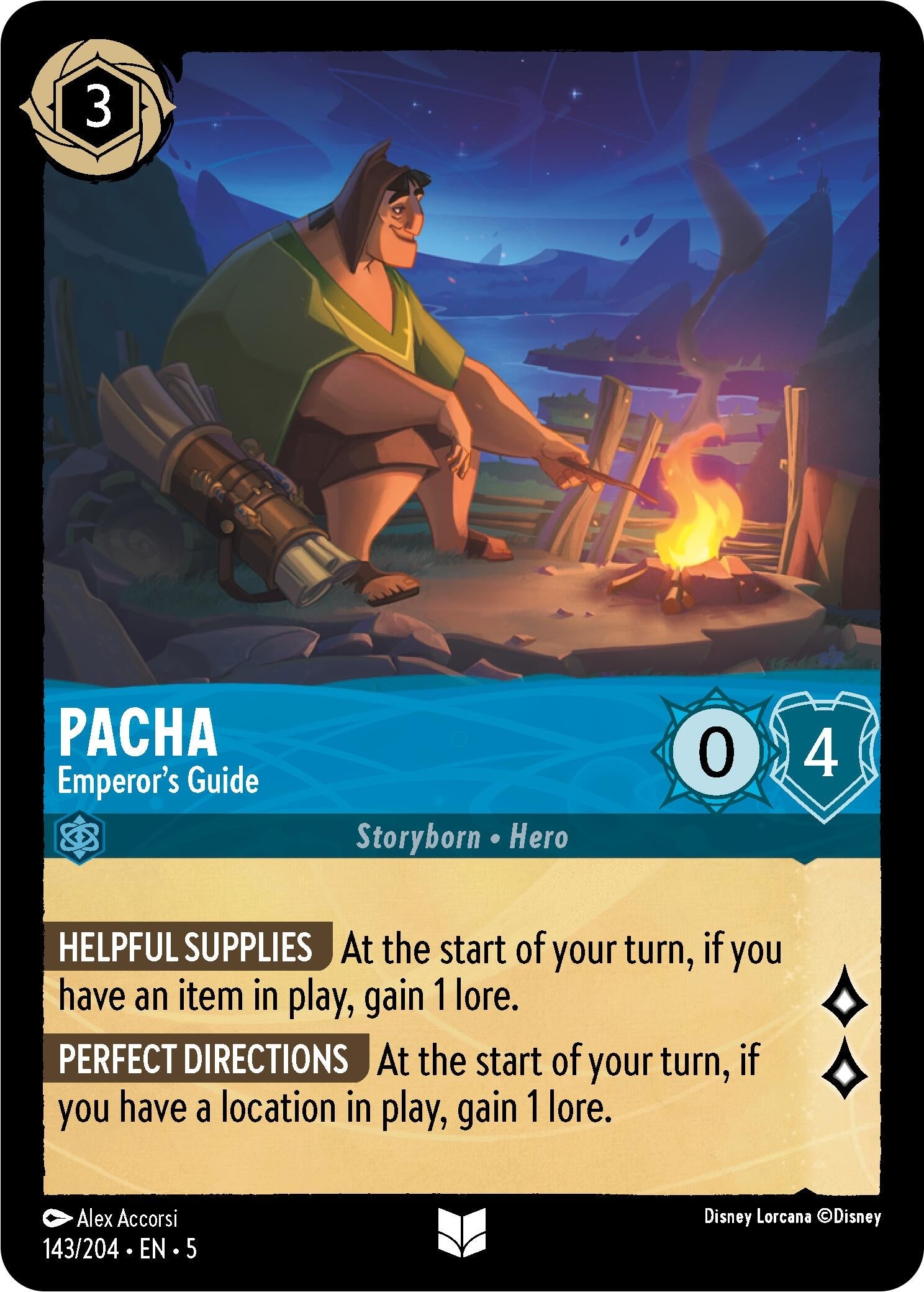 Pacha - Emperor’s Guide (143) (5) - Disney Lorcana Single