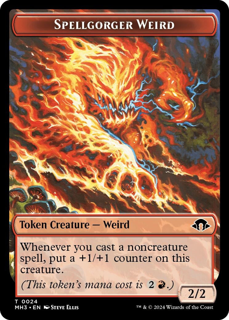 Spellgorger Weird // Energy Reserve Double-Sided Token (0) [MH3] - MTG Single