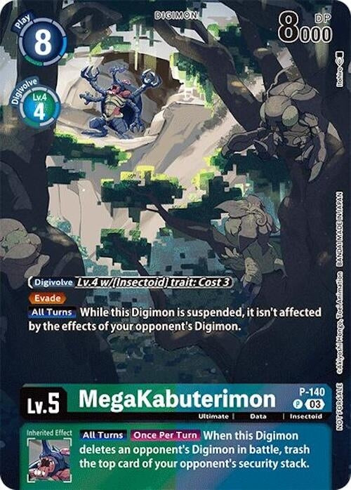 MegaKabuterimon (Update Pack 2024) (140) [BT17] - Digimon Card Game Single