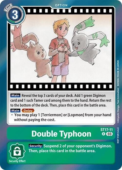 Double Typhoon (Secret Crisis: Movie Memorial Pack) (1711) [BT17] - Digimon Card Game Single