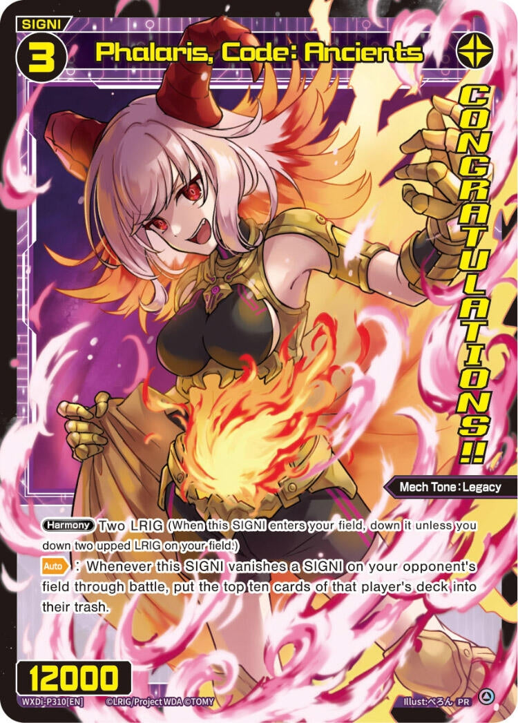 Phalaris Code: Ancients (Diva GP Las Vegas 2024) (310) [WXDi-P] - WIXOSS Single
