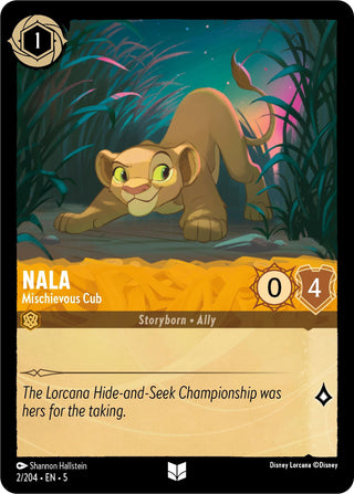 Nala - Mischievous Cub (2) (5) - Disney Lorcana Single