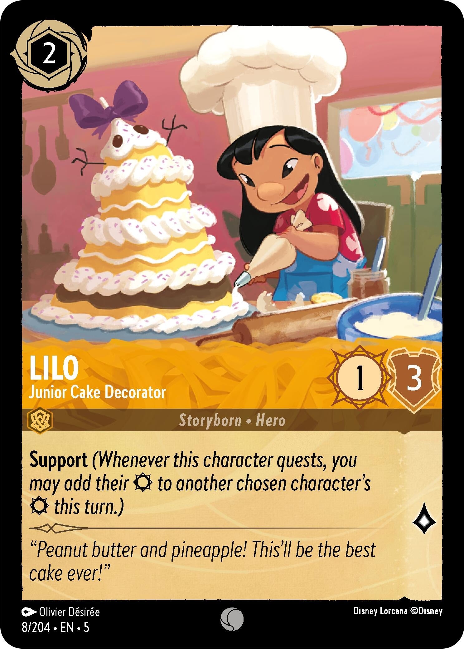 Lilo - Junior Cake Decorator (8) (5) - Disney Lorcana Single
