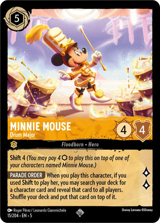 Minnie Mouse - Drum Major (15) (5) - Disney Lorcana Single