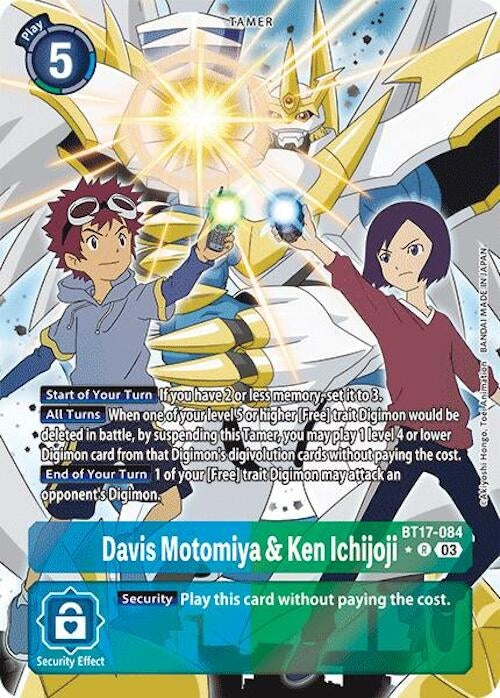 Davis Motomiya & Ken Ichijoji (Alternate Art) (17084) [BT17] - Digimon Card Game Single