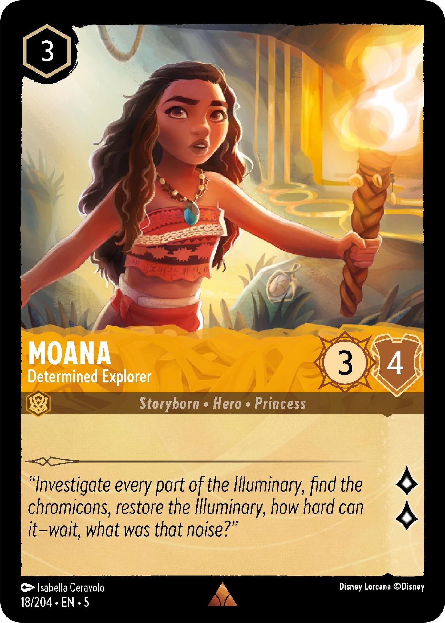Moana - Determined Explorer (18) (5) - Disney Lorcana Single