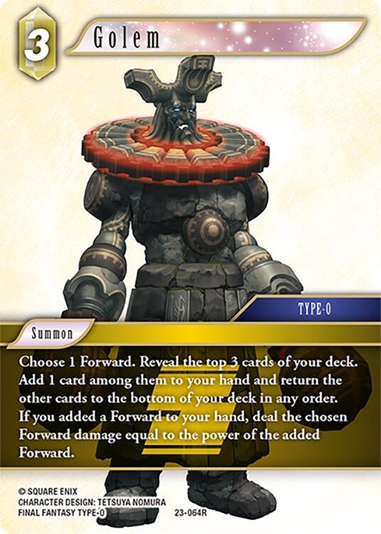Golem (23) [23] - Final Fantasy TCG Single