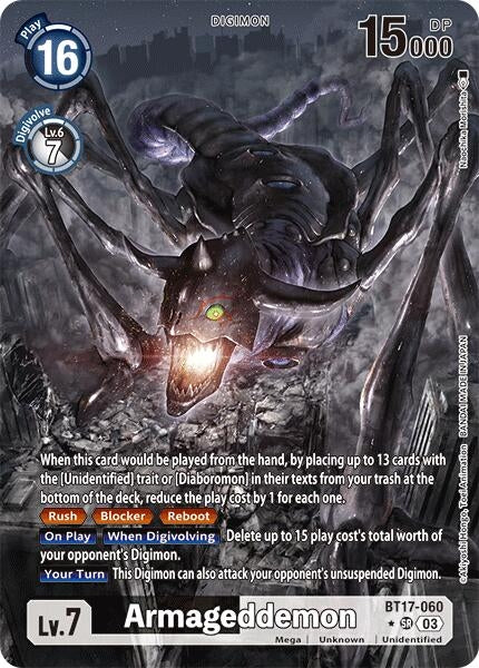 Armageddemon (Alternate Art) (17060) [BT17] - Digimon Card Game Single