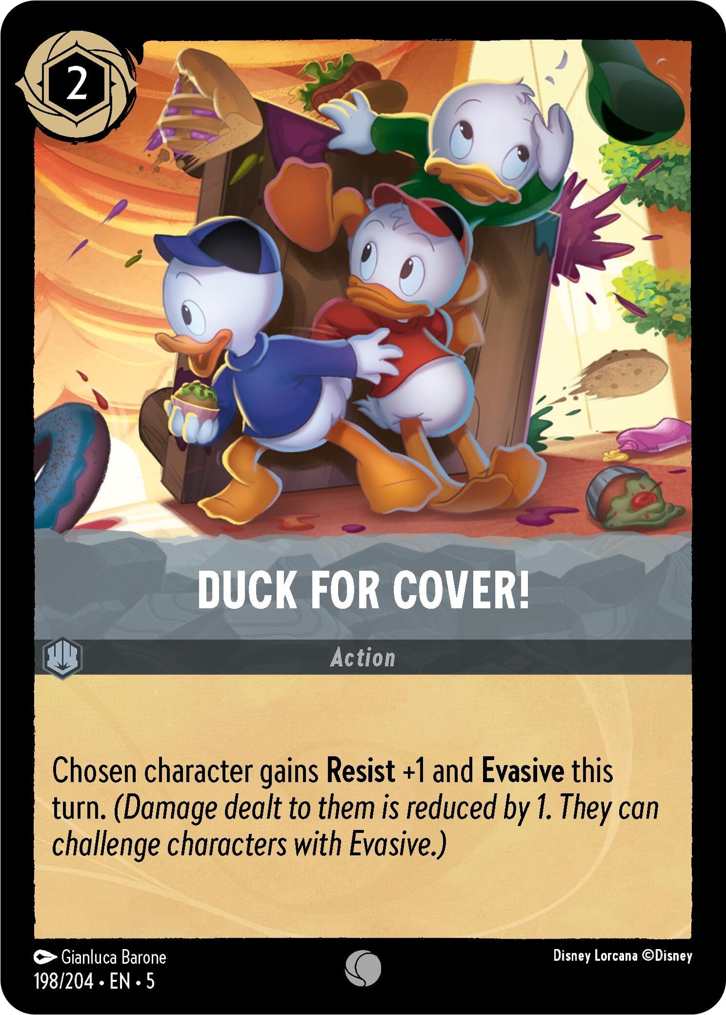 Duck for Cover! (198) (5) - Disney Lorcana Single