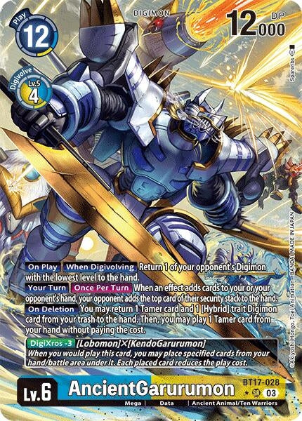 AncientGarurumon (Alternate Art) (17028) [BT17] - Digimon Card Game Single