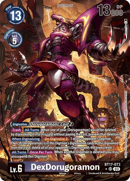 DexDorugoramon (Alternate Art) (17073) [BT17] - Digimon Card Game Single