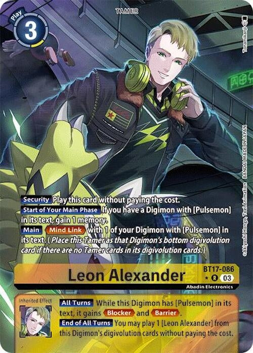 Leon Alexander (Alternate Art) (17086) [BT17] - Digimon Card Game Single