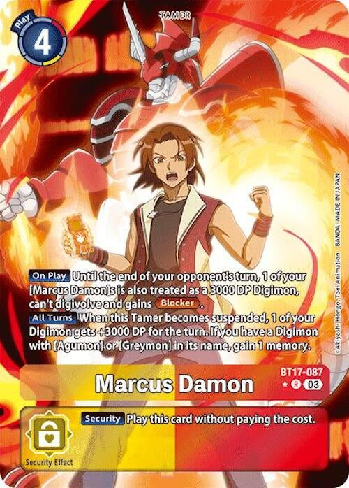 Marcus Damon (Alternate Art) (17087) [BT17] - Digimon Card Game Single