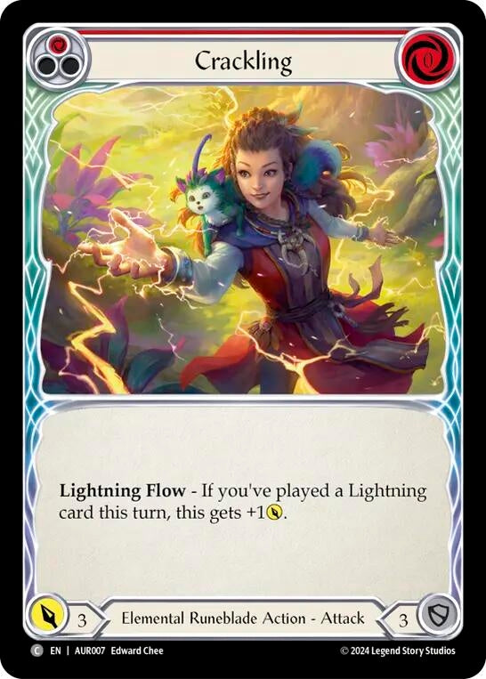 Crackling (Red) (7) - Flesh and Blood TCG Single
