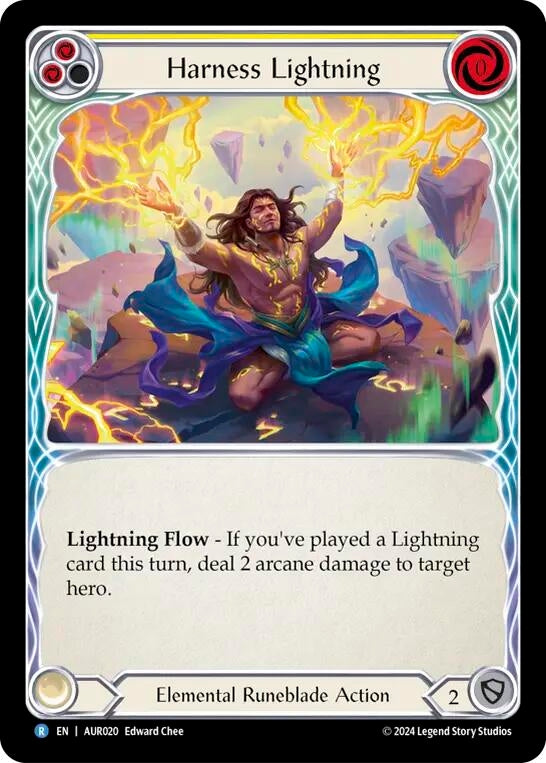 Harness Lightning (Yellow) (20) - Flesh and Blood TCG Single