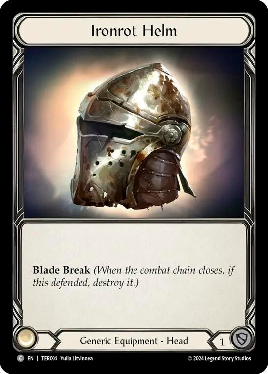 Ironrot Helm (TER) (4) - Flesh and Blood TCG Single