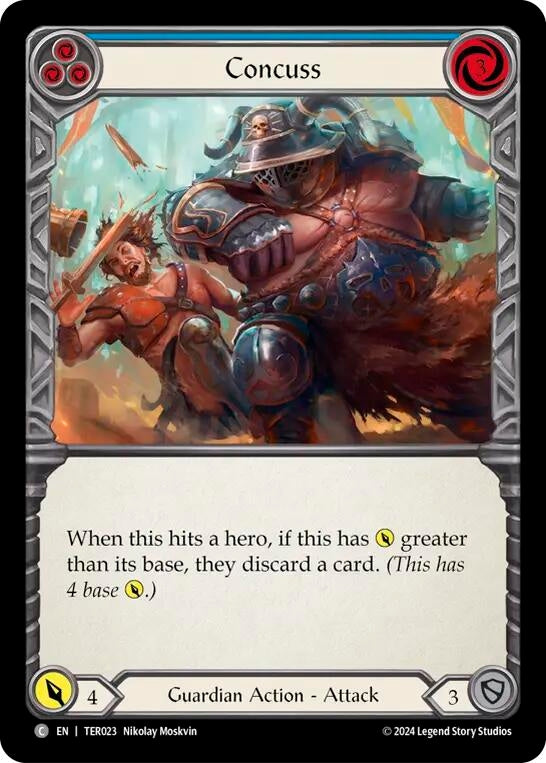 Image for Concuss (Blue) (TER023) (1st Strike) - Flesh and Blood TCG