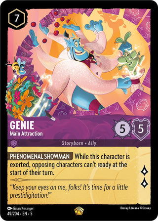 Genie - Main Attraction (49) (5) - Disney Lorcana Single