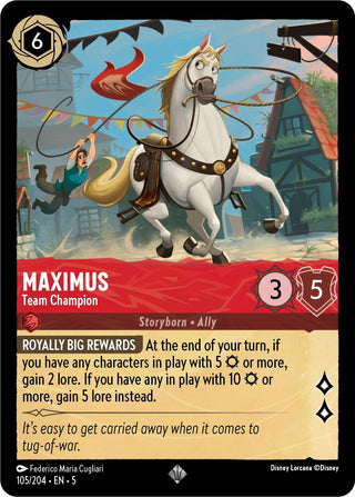 Maximus - Team Champion (105) (5) - Disney Lorcana Single