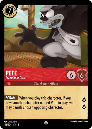 Pete - Steamboat Rival (116) (5) - Disney Lorcana Single
