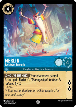 Merlin - Back from Bermuda (142) (5) - Disney Lorcana Single