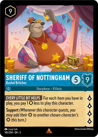 Sheriff of Nottingham - Bushel Britches (145) (5) - Disney Lorcana Single