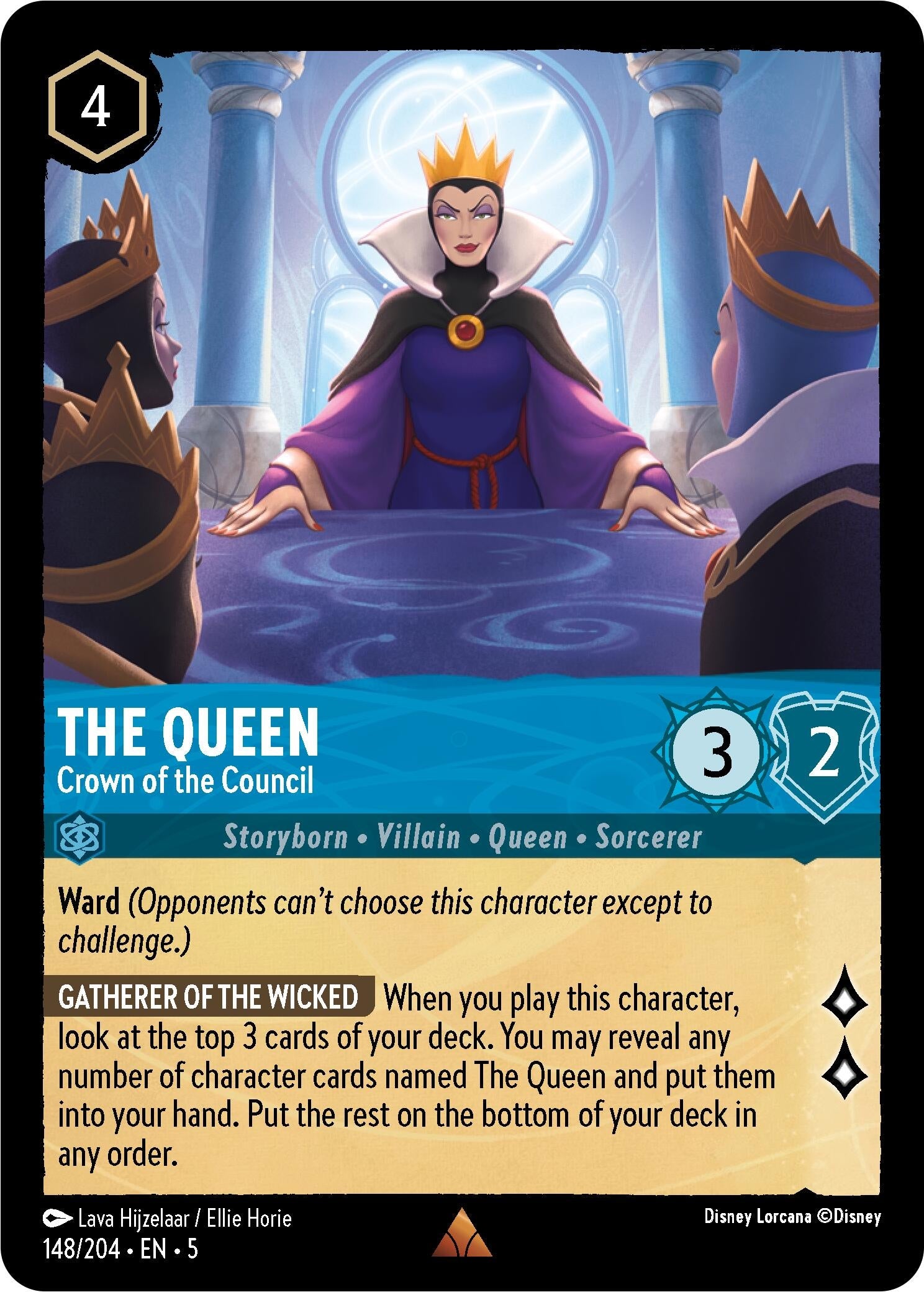 The Queen - Crown of the Council (148) (5) - Disney Lorcana Single