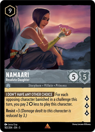 Namaari - Resolute Daughter (182) (5) - Disney Lorcana Single