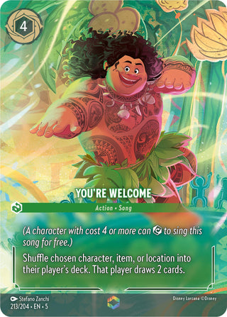 You’re Welcome (Enchanted) (213) (5) - Disney Lorcana Single