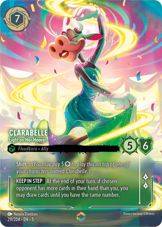 Clarabelle - Light on Her Hooves (Enchanted) (211) (5) - Disney Lorcana Single
