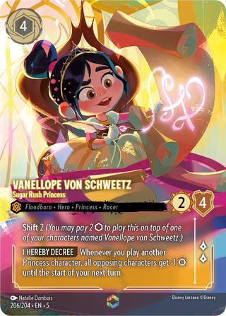 Vanellope von Schweetz - Sugar Rush Princess (Enchanted) (206) (5) - Disney Lorcana Single