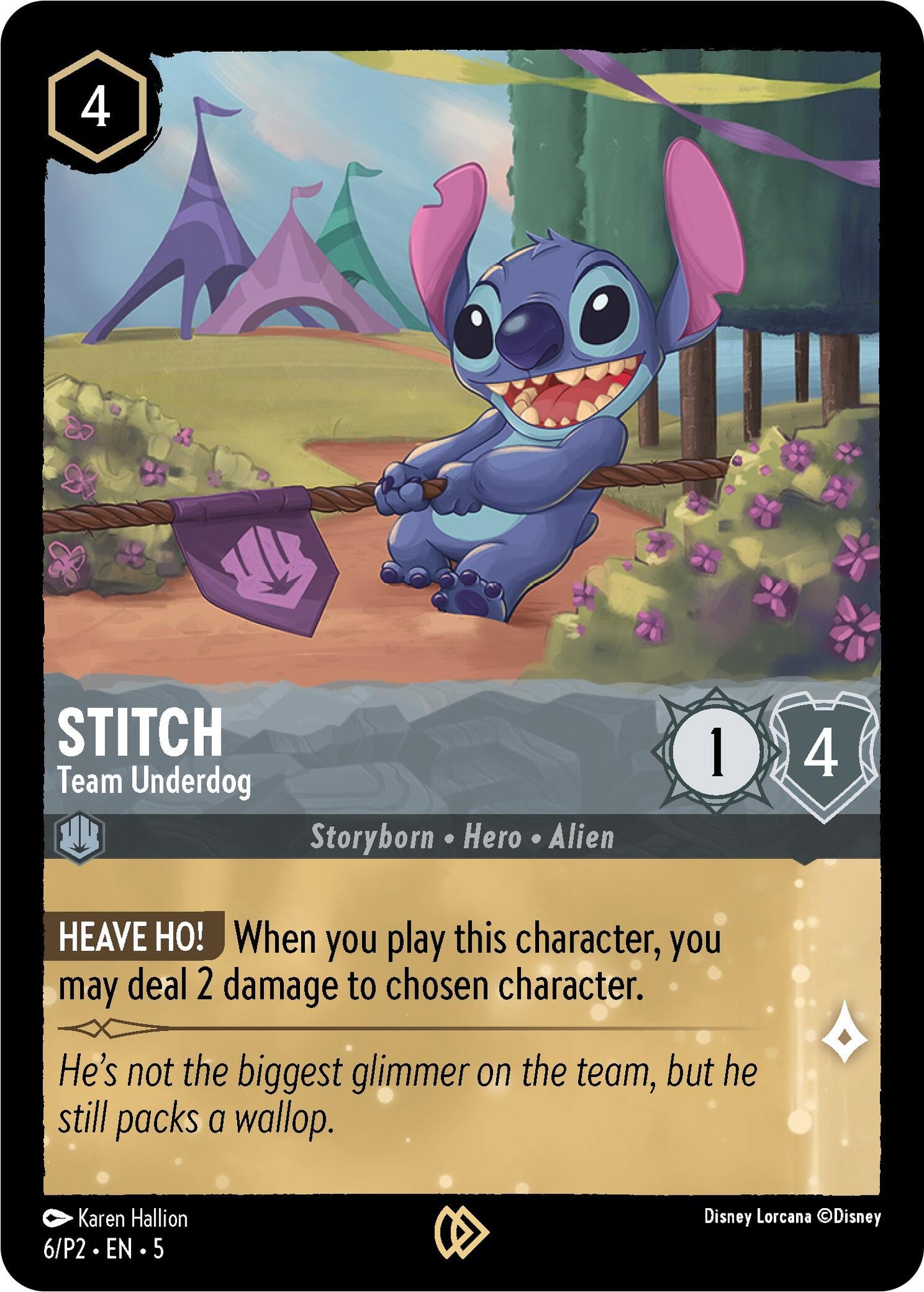 Stitch - Team Underdog (6) (DLPC) - Disney Lorcana Single