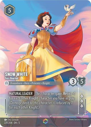 Snow White - Fair-Hearted (Enchanted) (220) (5) - Disney Lorcana Single