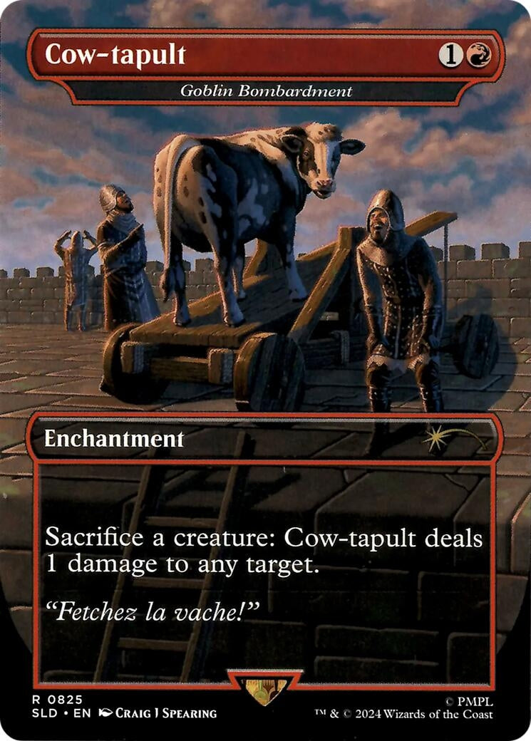 Cow-tapult - Goblin Bombardment (825) [SLD] - MTG Single