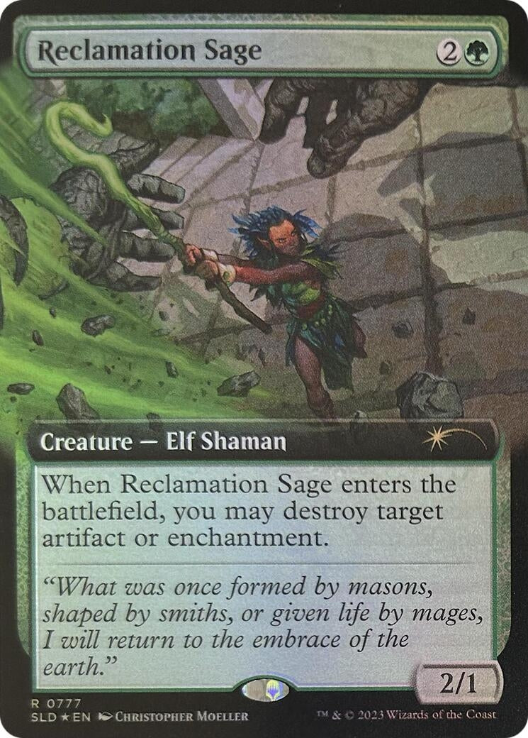 Reclamation Sage (Extended Art) (777) [SLD] - MTG Single