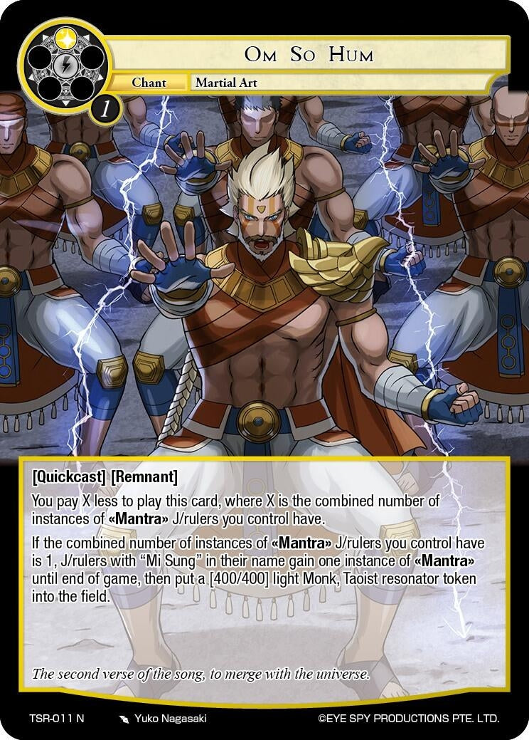 Om So Hum (11) [TSR] - Force of Will Single