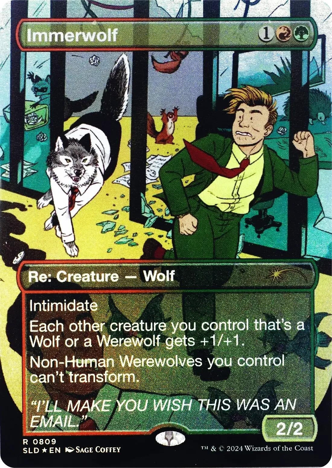 Immerwolf (Rainbow Foil) (809) [SLD] - MTG Single