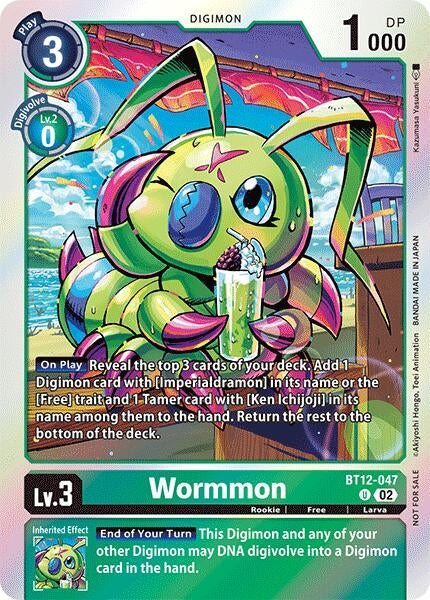 Wormmon - BT12-047 (Gen Con 2024) (12047) [BT12] - Digimon Card Game Single