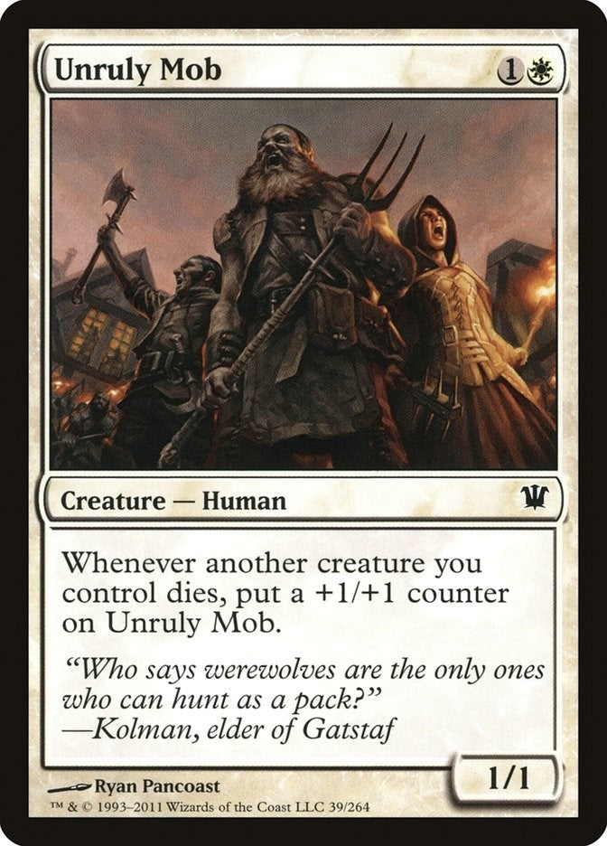 Unruly Mob (39) [ISD] - MTG Single