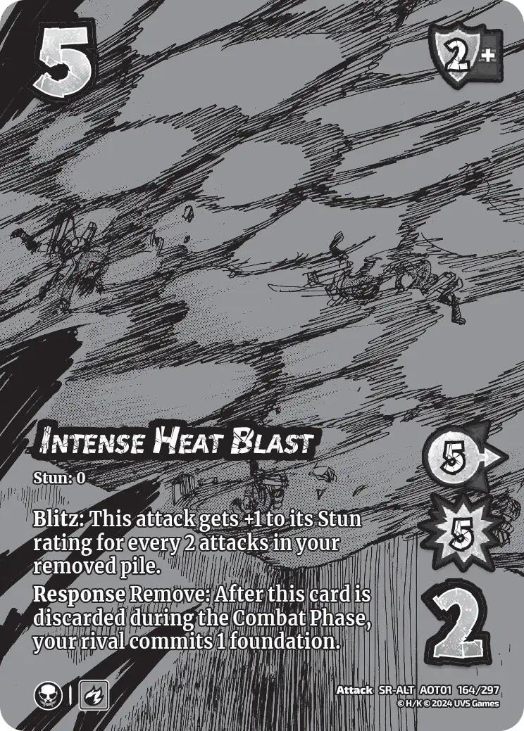 Intense Heat Blast (Alternate Art) (164) [AOT1] - UniVersus Single