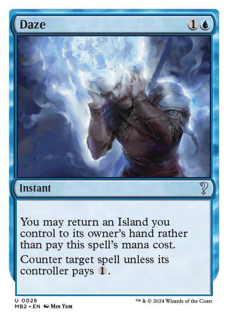 Daze (White Border) (26) [MB2] - MTG Single