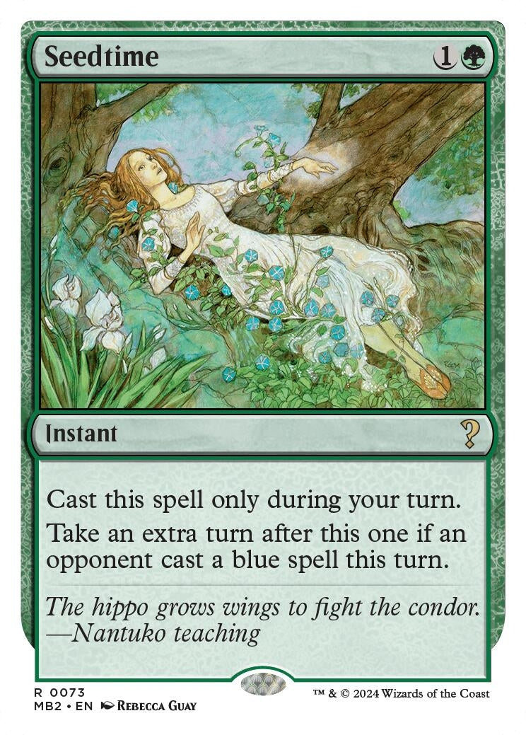 Seedtime (White Border) (73) [MB2] - MTG Single