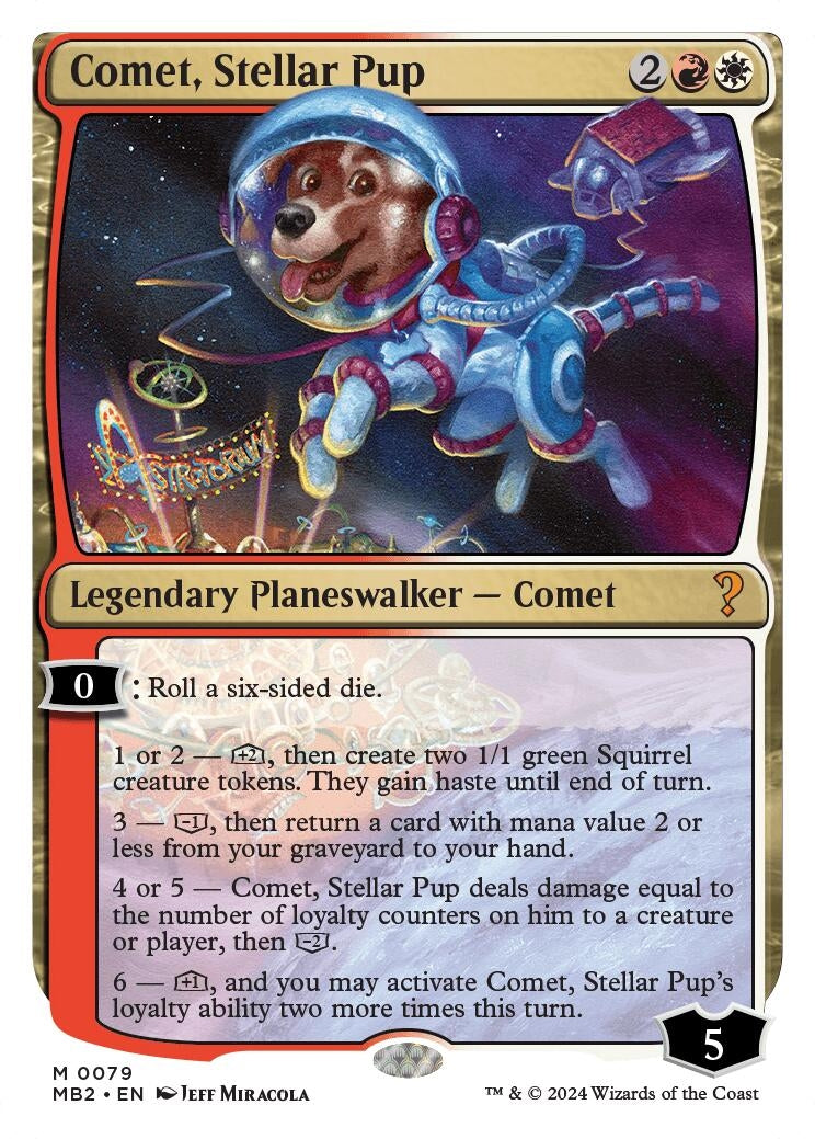 Comet Stellar Pup (White Border) (79) [MB2] - MTG Single
