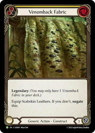 Image for Venomback Fabric - LSS018 (LSS018) - Flesh and Blood TCG