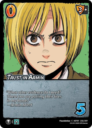 Trust in Armin (232) [AOT1] - UniVersus Single