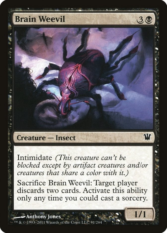 Brain Weevil (91) [ISD] - MTG Single