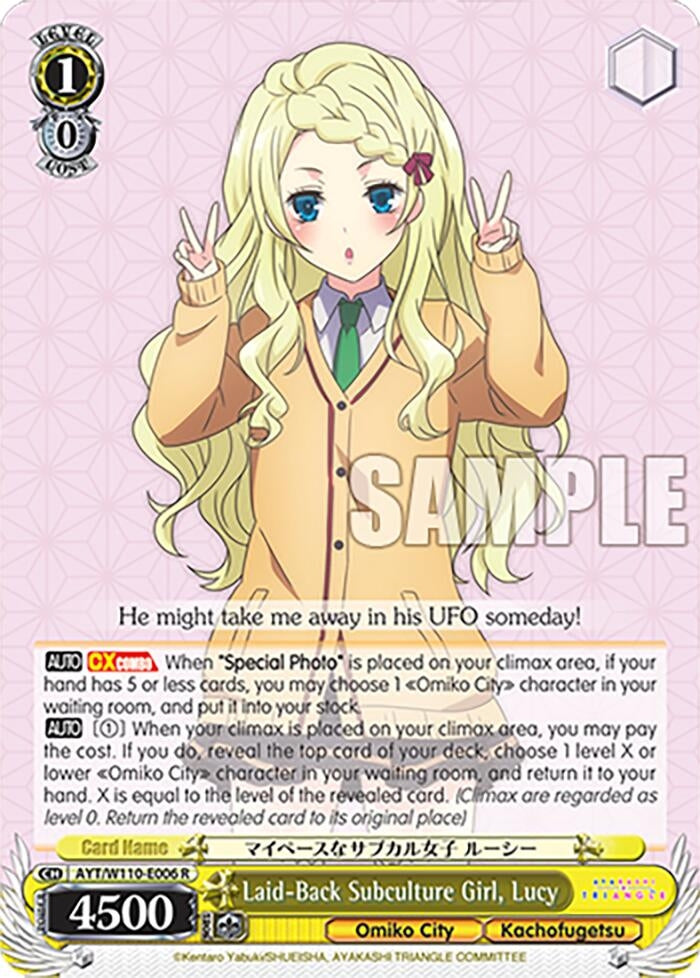 Laid-Back Subculture Girl Lucy (110006) [AYT] - Weiss Schwarz Single