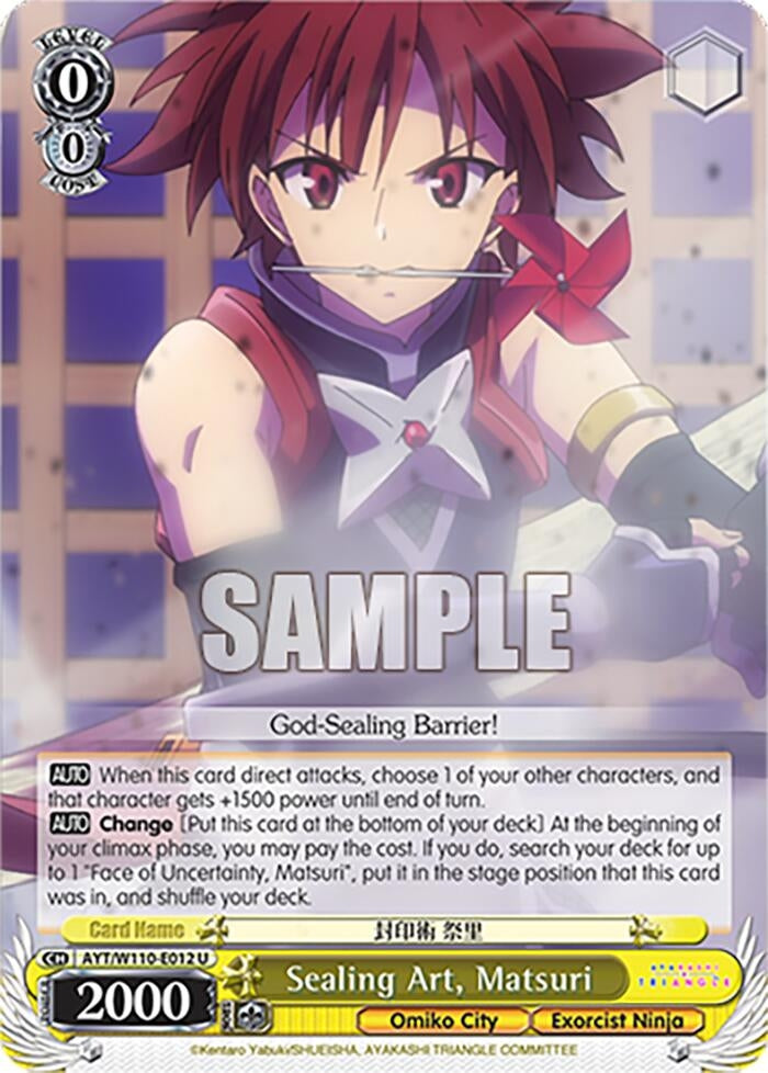 Sealing Art Matsuri (110012) [AYT] - Weiss Schwarz Single