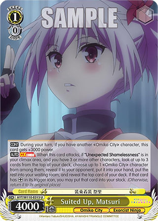 Suited Up Matsuri (110015) [AYT] - Weiss Schwarz Single
