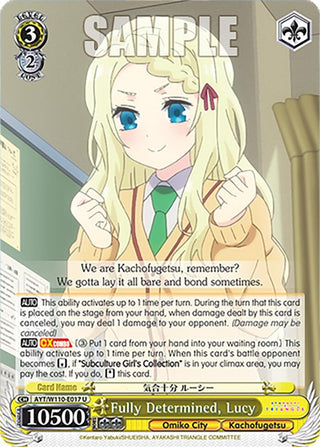 Fully Determined Lucy (110017) [AYT] - Weiss Schwarz Single